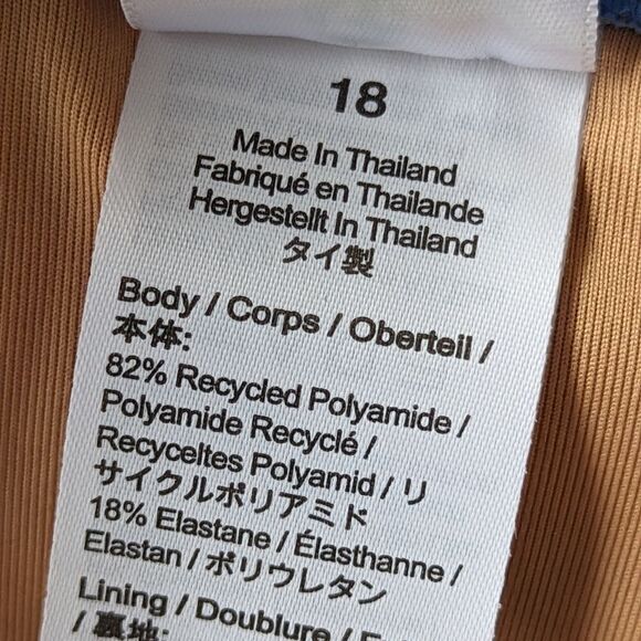 J. Crew Plus Size Ruched One Shoulder One Piece Swimsuit sz 18 NWT Sail - Picture 12 of 13